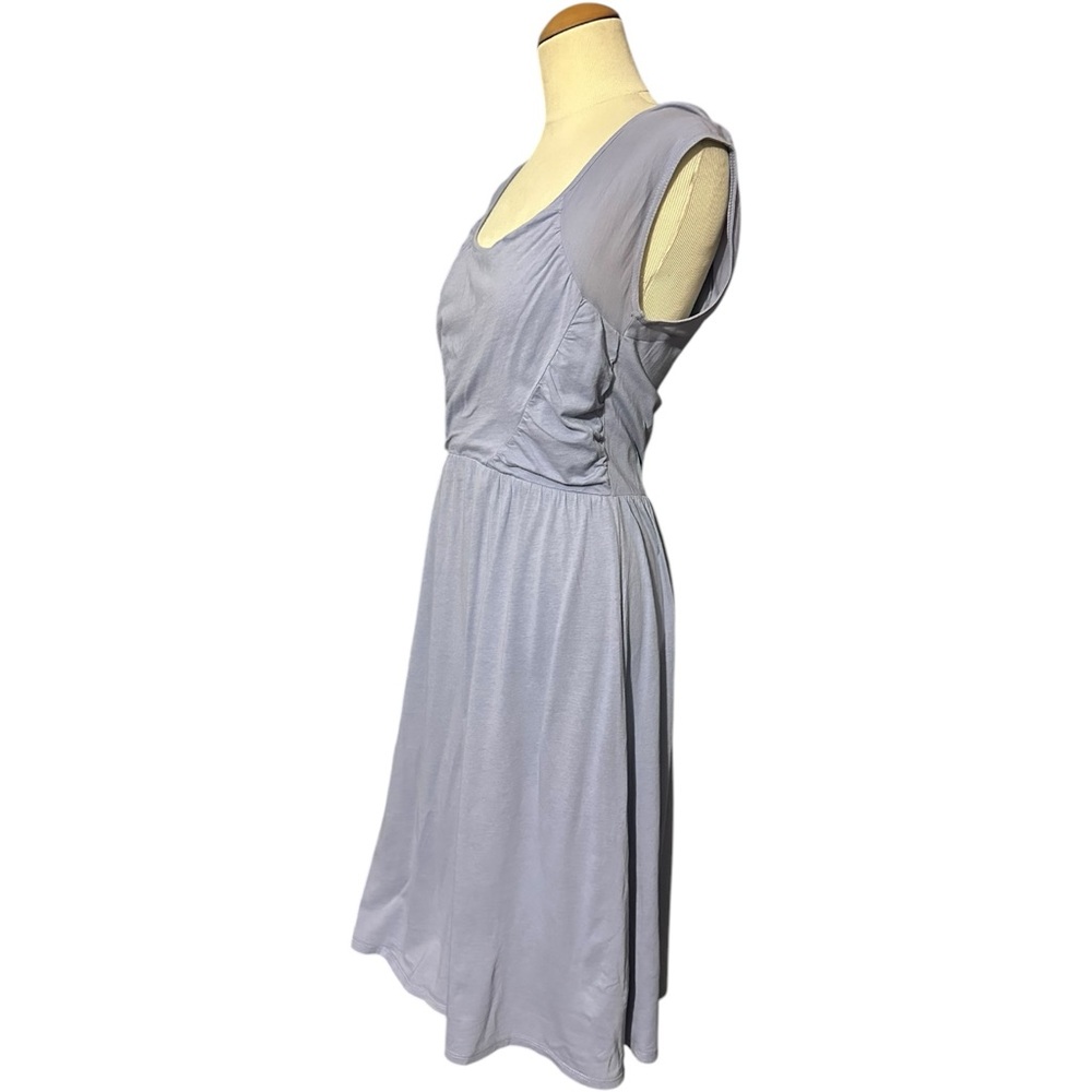Garnet Hill Short Sleeve Mini Dress Purple Size 6 - Picture 2 of 5